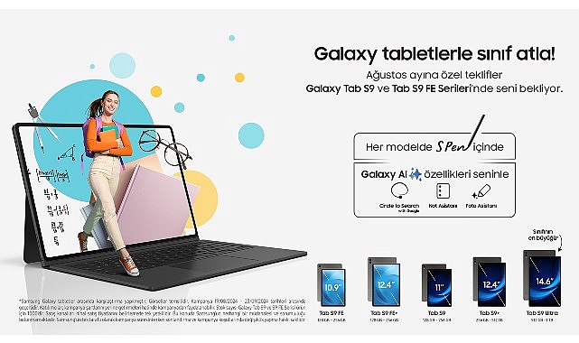 Samsung'un Galaxy Tab S9 Serisi yapay zeka tabletlerinde “Okula Dönüş” kampanyası – TEKNOLOJİ