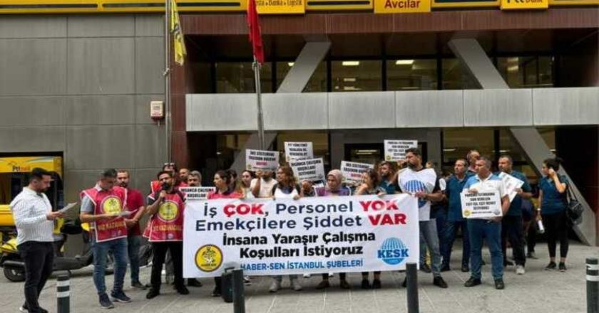 PTT çalışanlarından protesto: “Gündemimiz personel sıkıntısı” – Son Dakika Türkiye Haberleri